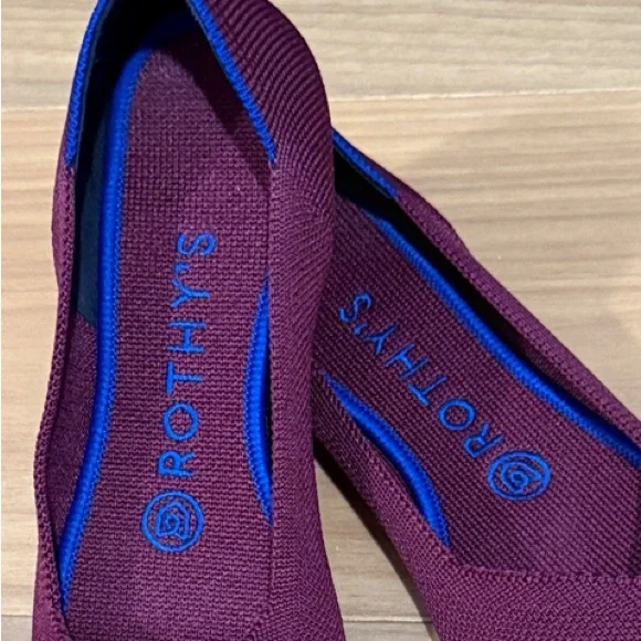 NEVER WORN Rothy's Women's Plum Pointed Toe Comfort Flats Size 7 - Picture 2 of 4